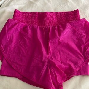All in Motion pink shorts.